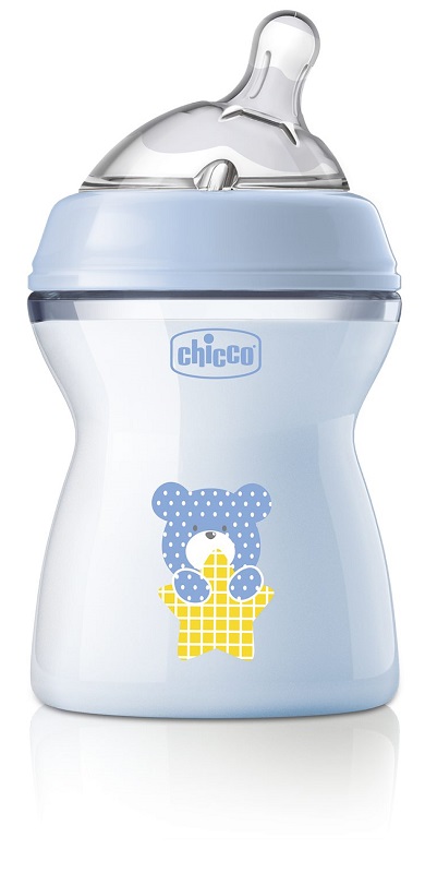 CHICCO BIBERON NAT FEEL PP 2M+ 250 ML BIMBO - Farmapre