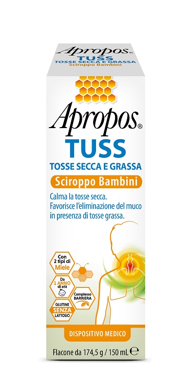 APROPOS TUSS SCIROPPO BAMBINI 150 ML - Farmapre