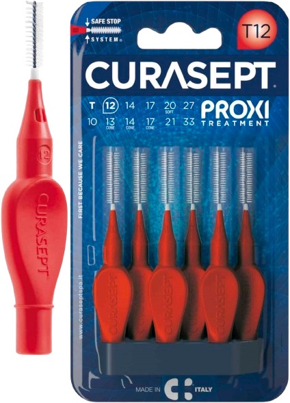 CURASEPT PROXI T12 ROSSO/RED 6 PEZZI - Farmapre