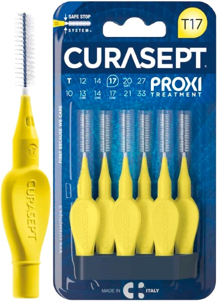 CURASEPT PROXI T17 GIALLO/YELLOW 6 PEZZI - Farmapre