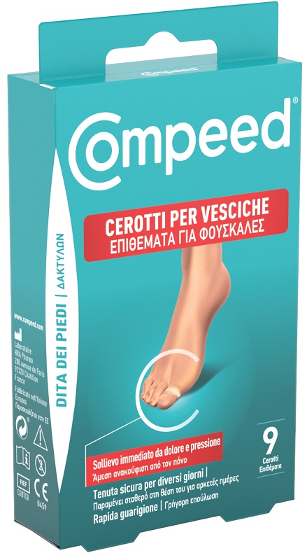 COMPEED CEROTTO VESCICHE DITA DEI PIEDI 9 PEZZI CARTON - Farmapre
