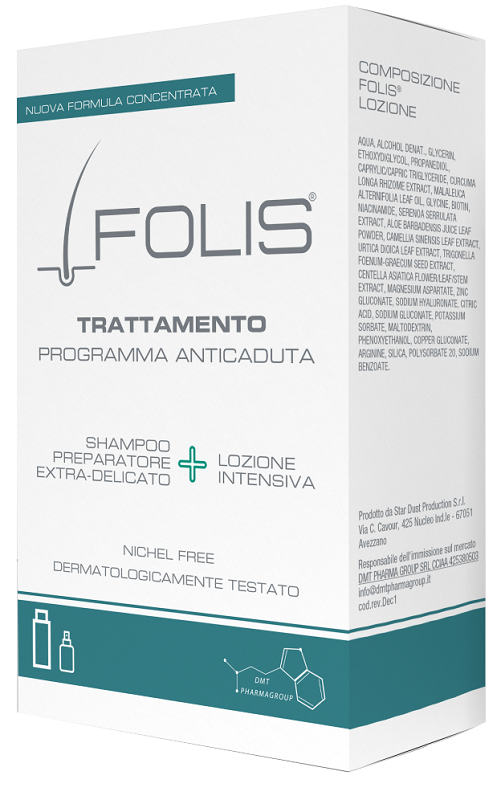 FOLIS TRATTAMENTO 1 LOZIONE 100 ML + 1 SHAMPOO 200 ML - Farmapre