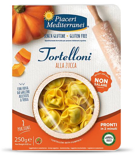 PIACERI MEDITERRANEI TORTELLONI ZUCCA 250 G - Farmapre