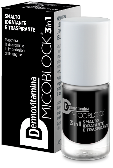 DERMOVITAMINA MICOBLOCK 3IN1 SMALTO IDRATANTE E TRASPIRANTE NERO 5 ML - Farmapre