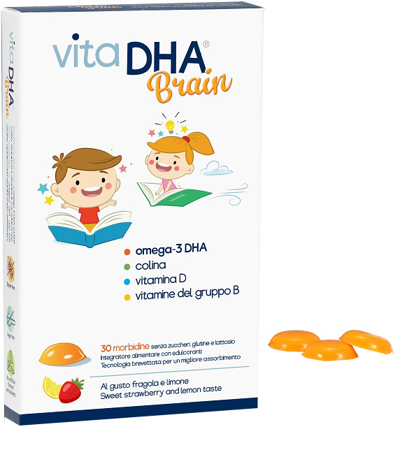 VITADHA BRAIN 30 MORBIDINE AL GUSTO FRAGOLA E LIMONE - Farmapre