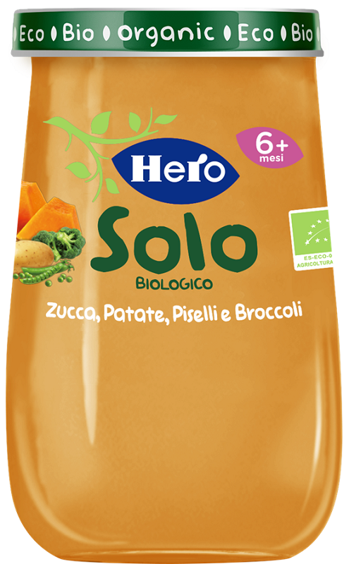 HERO SOLO OMOG ZUCCA PATATE PISELLI BROCCOLI 190 G - Farmapre