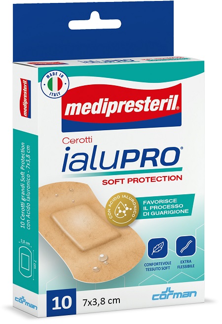 MEDIPRESTERIL CEROTTI IALUPRO SOFT PROTECTION SUPER 7X3,8CM 10 PEZZI - Farmapre