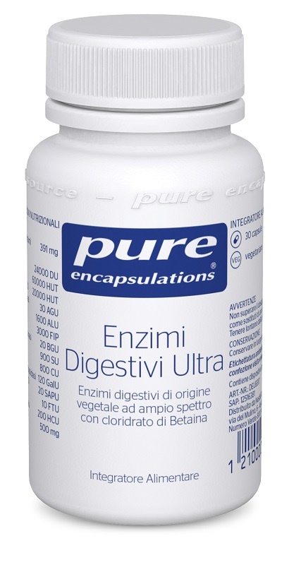 PURE ENCAPSULATIONS ENZIMI DIGESTIVI ULTRA 30 CAPSULE - Farmapre
