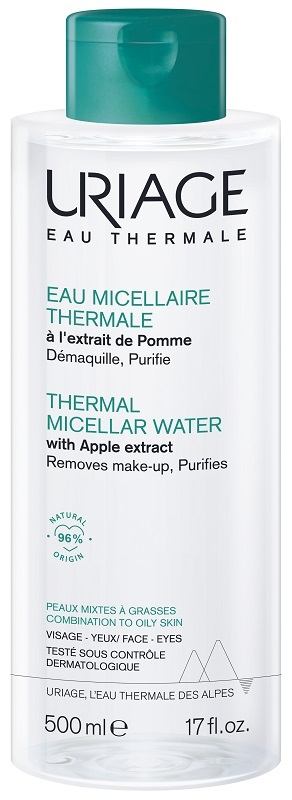 URIAGE EAU MICELLAIRE THERMALE PELLI MISTE GRASSE FLACONE 500 ML - Farmapre