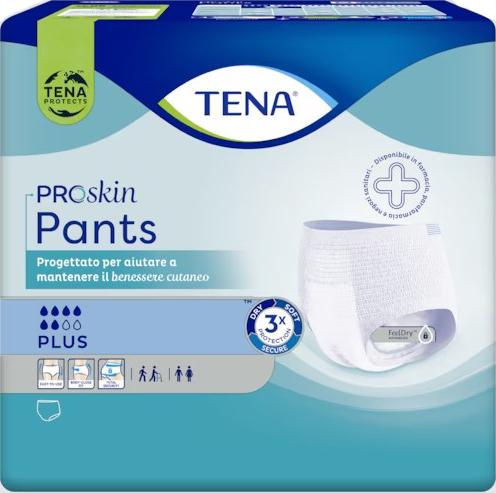 PANNOLONE PER INCONTINENZA TENA PANTS PLUS SMALL 14 PEZZI - Farmapre