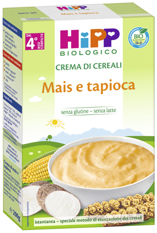 HIPP BIO CREMA CEREALI MAIS/TAPIOCA 200 G - Farmapre