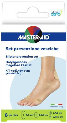 PROTEZIONE VESCICHE MASTER-AID FOOTCARE MIX 6 PEZZI A3 - Farmapre