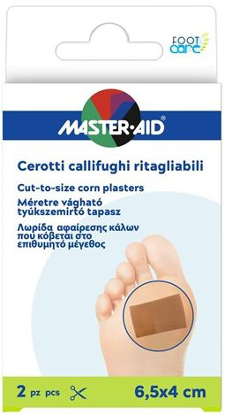 CEROTTO CALLIFUGO MASTER-AID FOOTCARE RITAGLIABILE 64X40 MM 2 PEZZI B3 - Farmapre