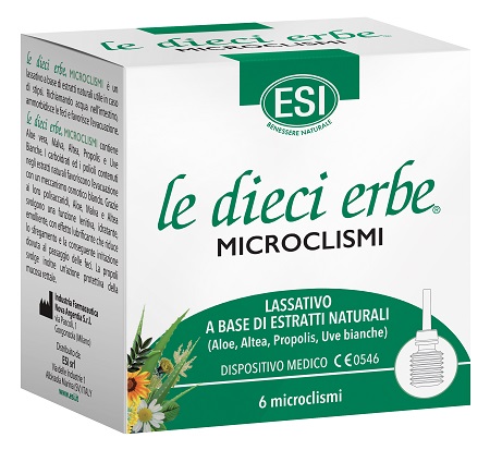 ESI LE DIECI ERBE MICROCLISMI 6 PEZZI - Farmapre