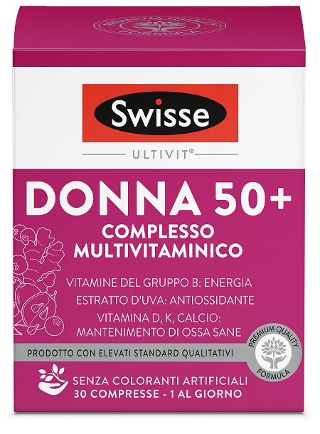 SWISSE MULTIVITAMINICO DONNA 50+ 30 COMPRESSE - Farmapre