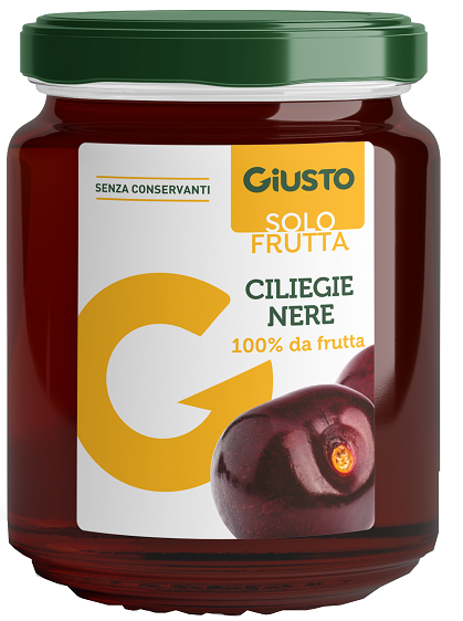 GIUSTO SOLO FRUTTA MARMELLATA CILIEGIE NERE 284 G - Farmapre