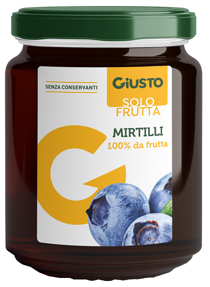GIUSTO SOLO FRUTTA MARMELLATA MIRTILLI 284 G - Farmapre