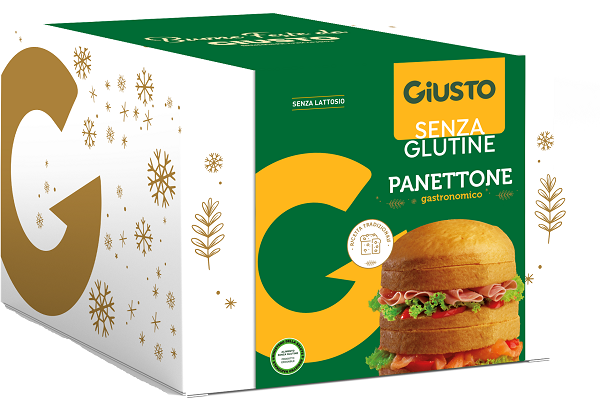 GIUSTO SENZA GLUTINE PANETTONE GASTRONOMICO 400 G - Farmapre