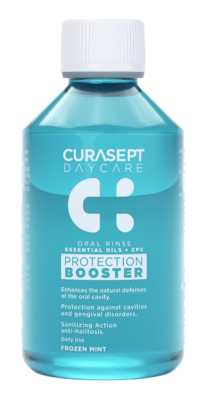 CURASEPT DAYCARE COLLUTORIO PROTECTION BOOSTER FROZEN MINT 500 ML - Farmapre