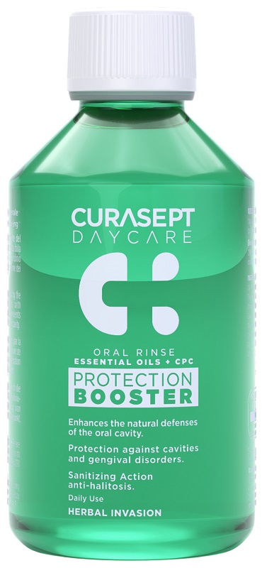 CURASEPT DAYCARE COLLUTORIO PROTECTION BOOSTER HERBAL INVASION 500 ML - Farmapre