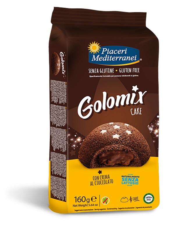 PIACERI MEDITERRANEI GOLOMIX CAKE 4 PEZZI DA 40 G - Farmapre