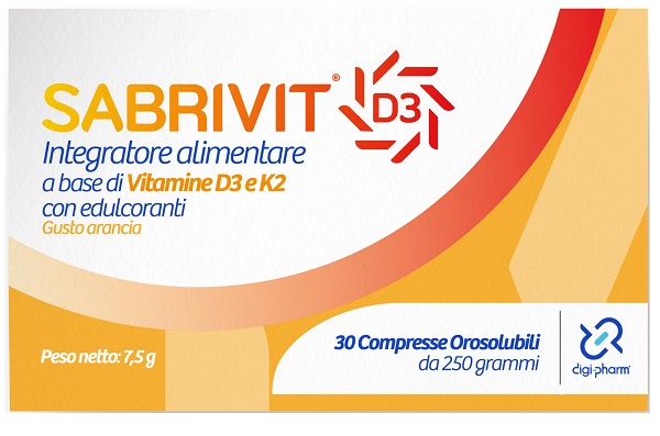 SABRIVIT D3 30 COMPRESSE OROSOLUBILI GUSTO ARANCIA - Farmapre
