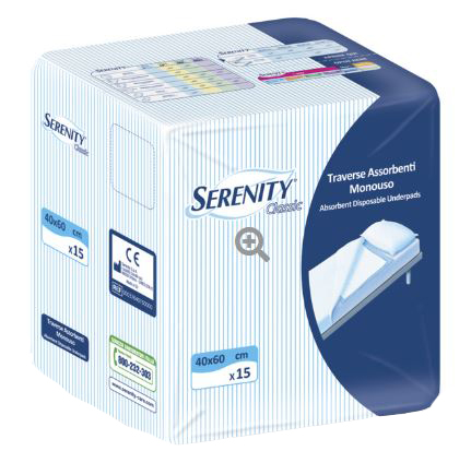 TRAVERSA SERENITY CLASSIC SUPER 40X60 CM 30 PEZZI - Farmapre