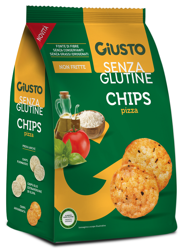 GIUSTO SENZA GLUTINE CHIPS PIZZA 40 G - Farmapre