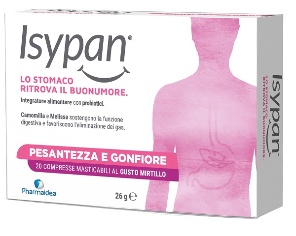 ISYPAN PESANTEZZA GONFIORE 20 COMPRESSE MASTICABILI - Farmapre