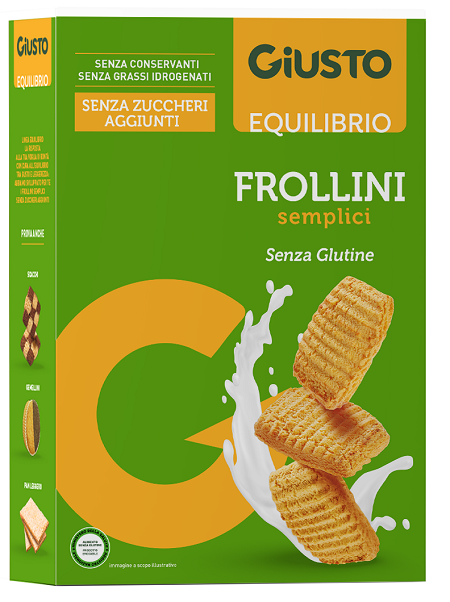 GIUSTO SENZA GLUTINE FROLLINI SEMPLICI 250 G - Farmapre
