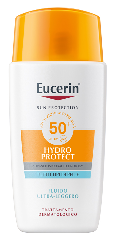 EUCERIN SUN FACE HYDRO PROTECT FLUIDO ULTRA LEGGERO SPF50+ 50 ML - Farmapre