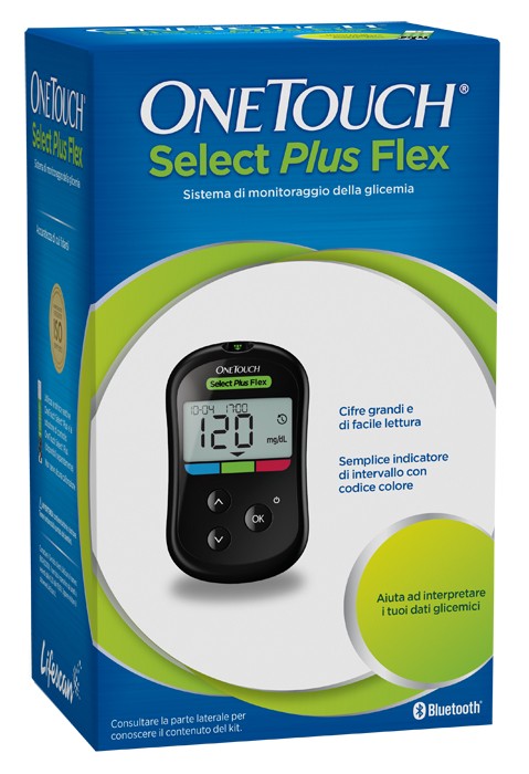 GLUCOMETRO ONE TOUCH SELECT PLUS FLEX KIT - Farmapre