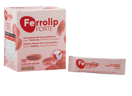 FERROLIP FORTE 30 STICK PACKS DA 1,8 G GUSTO LIMONE - Farmapre