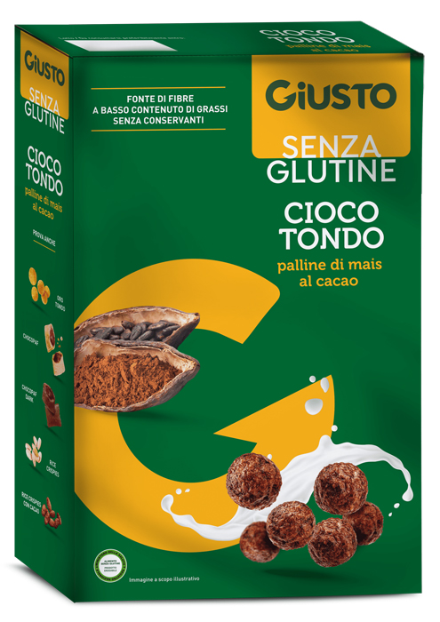 GIUSTO SENZA GLUTINE CIOCO TONDO MAIS 250 G - Farmapre