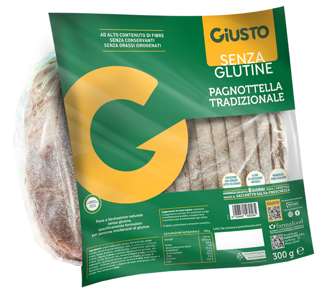 GIUSTO SENZA GLUTINE PAGNOTTELLA 300 G - Farmapre