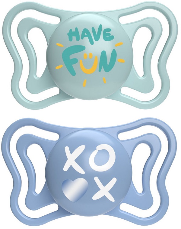 CHICCO SUCCHIETTO LIGHT AZZURRO SILICONE 6-16M 2 PEZZI - Farmapre