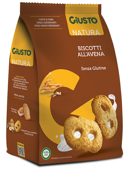 GIUSTO SENZA GLUTINE BISCOTTI AVENA 250 G - Farmapre