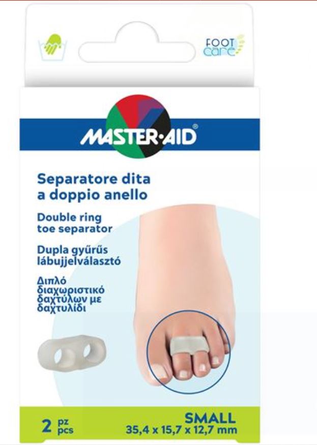 SEPARATORE DITA MASTER-AID FOOTCARE CON ANELLO DOPPIO LARGE 2 PEZZI C11 - Farmapre