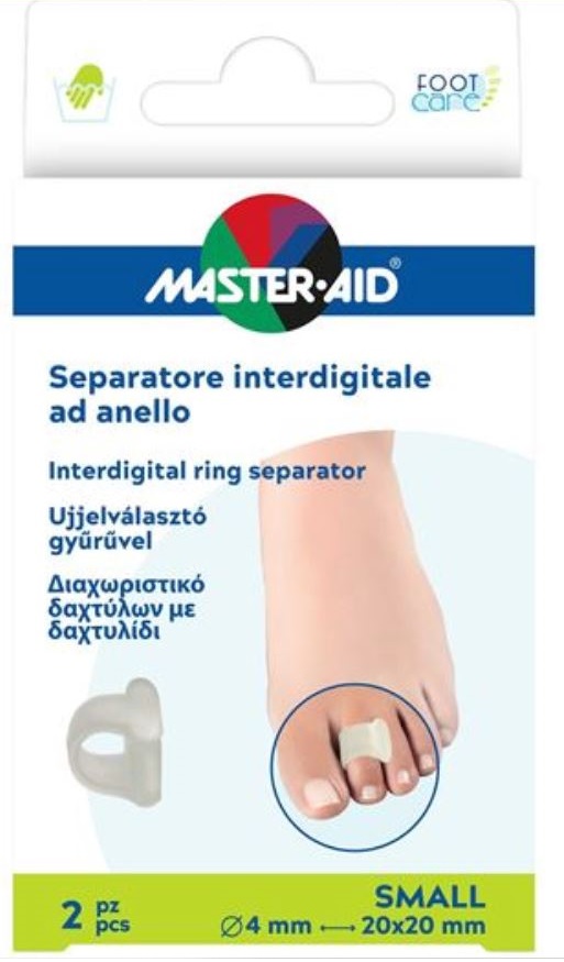SEPARATORE DITA MASTER-AID FOOTCARE CON ANELLO SMALL 2 PEZZI C17 - Farmapre