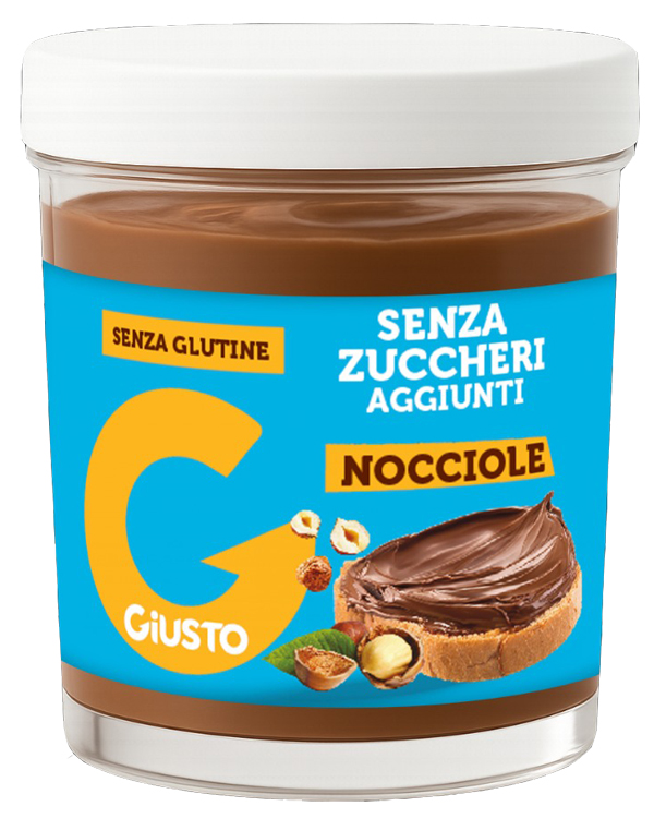 GIUSTO SENZA ZUCCHERO CREMA GIANDUIA NOCCIOLE 200 G - Farmapre