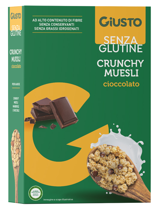 GIUSTO SENZA GLUTINE MUESLI AVENA E CIOCCOLATO 375 G - Farmapre
