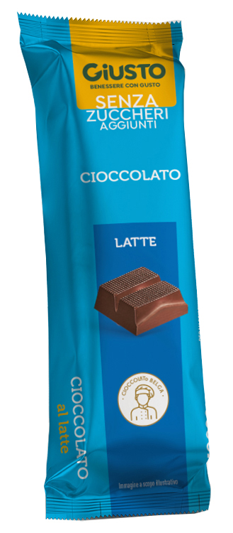 GIUSTO SENZA ZUCCHERO BARRETTA CIOCCOLATO LATTE 42 G - Farmapre