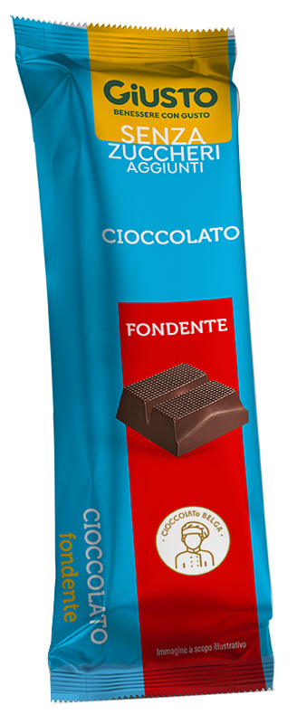GIUSTO SENZA ZUCCHERO BARRETTA CIOCCOLATO FONDENTE 42 G - Farmapre