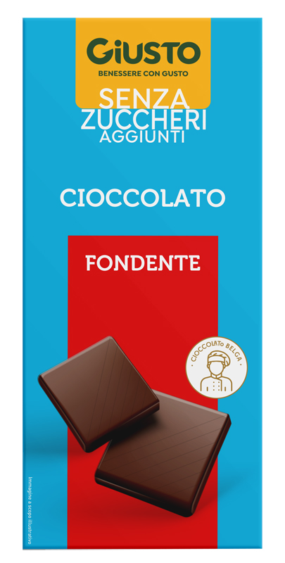 GIUSTO SENZA ZUCCHERO TAVOLETTA CIOCCOLATO FONDENTE 85 G - Farmapre