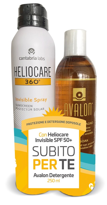 HELIOCARE INVISIBLE SPRAY SPF50+ 200 ML + AVALON DETERGENTE FLUIDO 250 ML - Farmapre