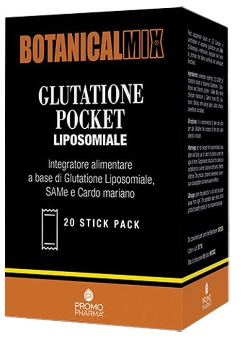 BOTANICALMIX GLUTATIONE POCKET LIPOSOMIALE 20 STICK DA 2 G - Farmapre