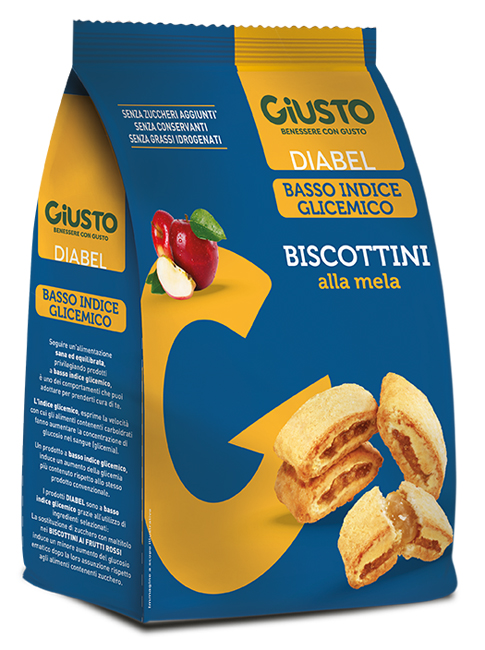 GIUSTO DIABEL BISCOTTINI MELA 250 G - Farmapre