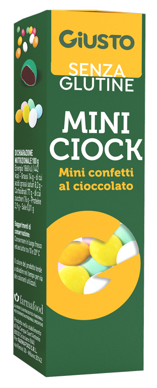 GIUSTO SENZA GLUTINE MINI CIOCK 40 G - Farmapre