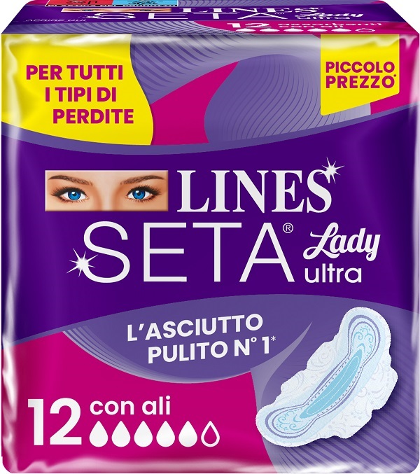 LINES SETA ULTRA ASSORBENTI LADY ALI DWCT 12 PEZZI - Farmapre