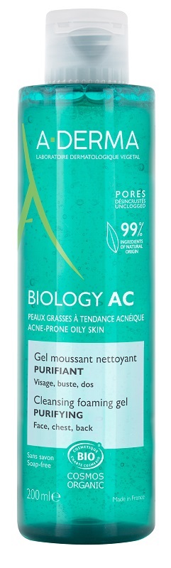 ADERMA BIOLOGY AC GEL DETERGENTE SCHIUMOGENO PURIFICANTE 200 ML - Farmapre